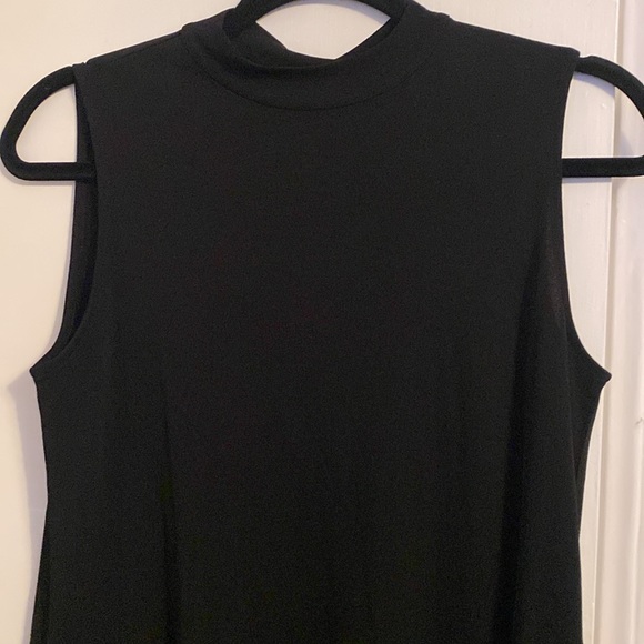Eileen Fisher Sleeveless Mock-Neck Stretch Silk Jersey Tunic - Picture 7 of 8